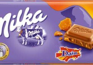 Milka & Daim Schokolade 100 Gramm  22 Tafeln