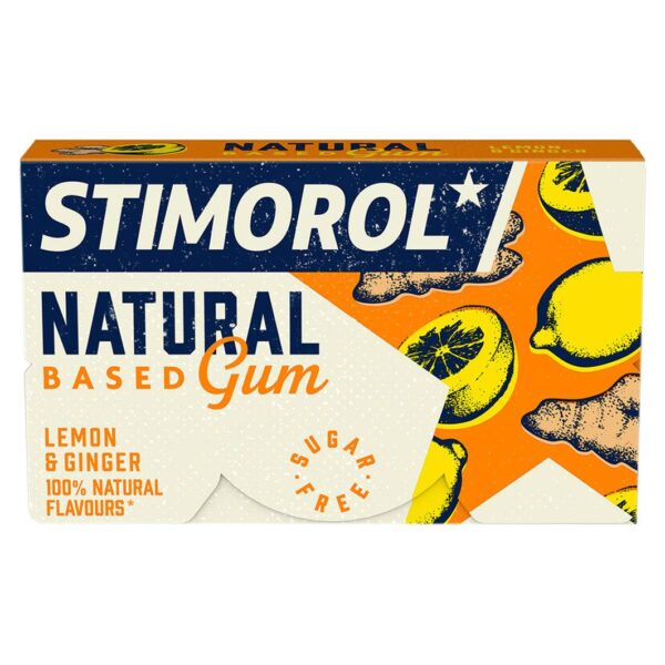 Stimorol Natural Lemon & Ginger 16 Packungen Kaugummi