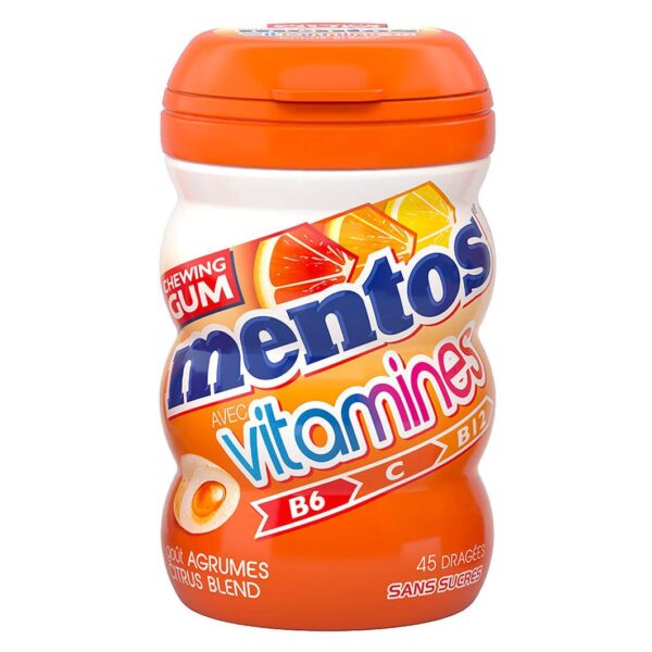 Mentos Gum Vitamins 90 Gramm 6 Dosen