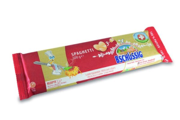 Bschüssig Spaghetti 3 Ei 500 gramm 12 Packungen