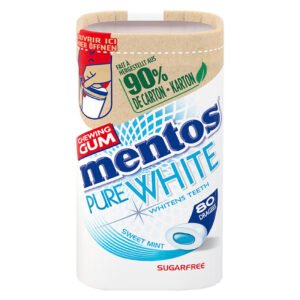 Mentos Gum Pure White Sweet Mint 160 Gramm