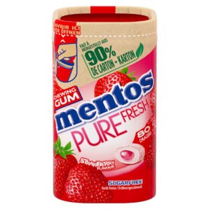 Mentos Gum Pure Strawberry 160 Gramm