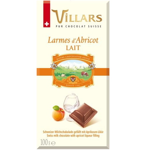 Villars Larmes Aprikose Milchschokolade