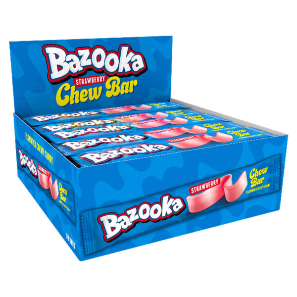 Bazooka Chew Bar Strawberry