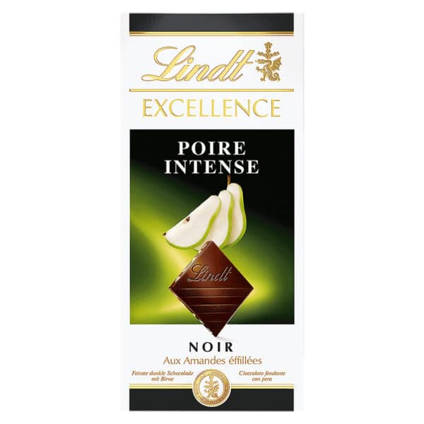 Lindt Excellence Noir Poire Intense 100g x 20